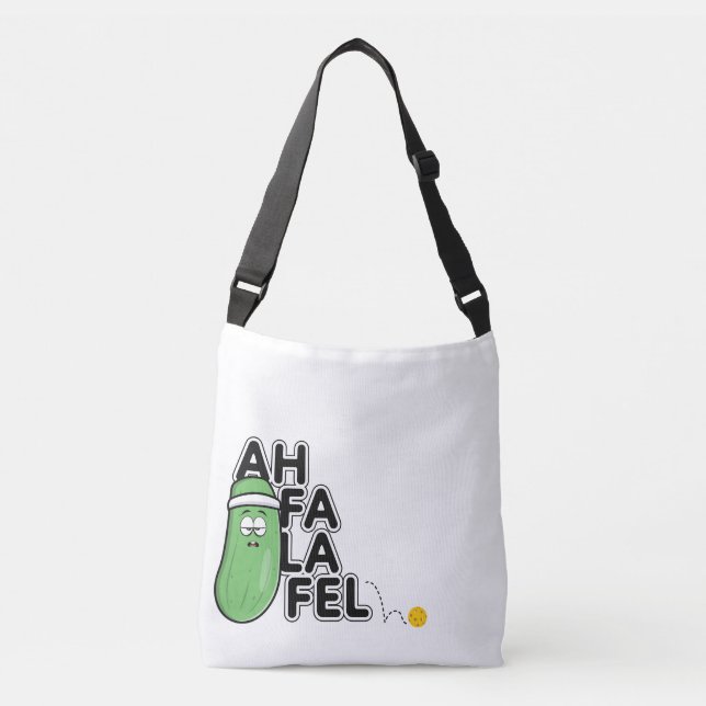 Ahfalafel Pickleball Cross Body Tote Bag (Front)