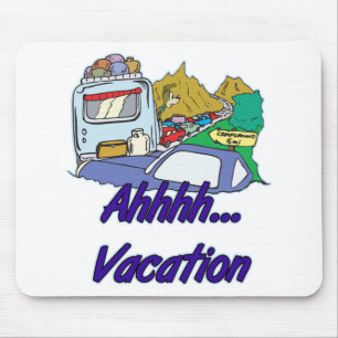 Ahh Vacation Camping Mouse Mat