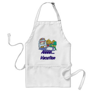 Ahh Vacation Camping Standard Apron