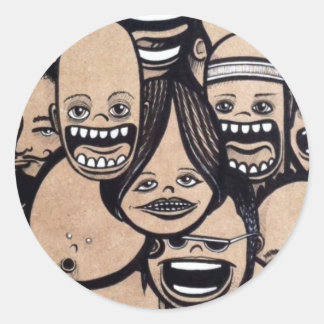 Ahhh!!! Classic Round Sticker