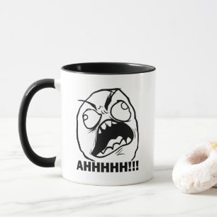 Ahhh!! Rage Face Meme Coffee Mug