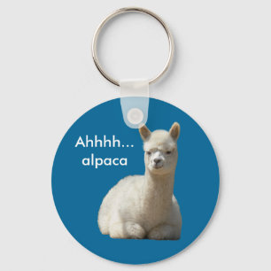 Ahhhh Alpaca Keychain