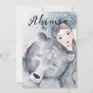 AHIMSA Compassion Peace Christmas Holiday Card