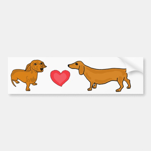 AHL- Wiener Love bumper Sticker (Front)
