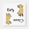 AHL- Yellow Labrador Dirty Paws Magnet
