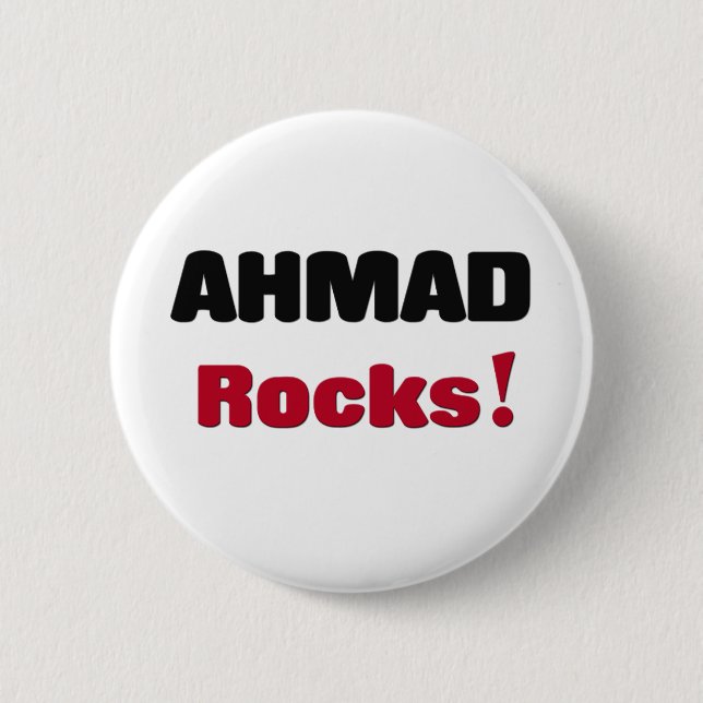 Ahmad Rocks 6 Cm Round Badge (Front)