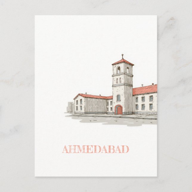 Ahmedabad India Travel Postcard (Front)
