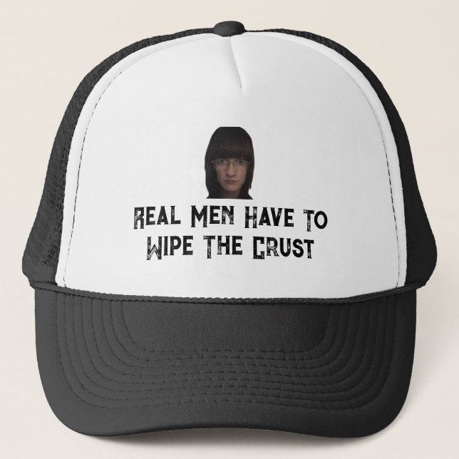 Ahmet Hands Silly Mens Crust Trucker Hat  (Front)