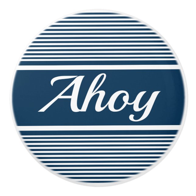 Ahoy Ceramic Knob (Front)