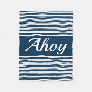 Ahoy Fleece Blanket