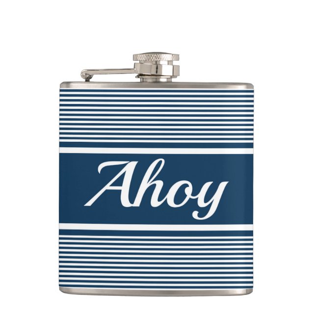 Ahoy Hip Flask (Front)