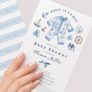 Ahoy It’s a Boy Baby Shower Invitation
