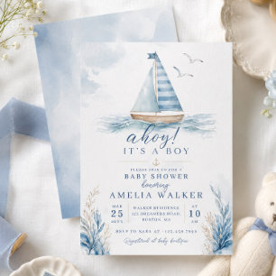Ahoy It’s a Boy Baby Shower Invitation