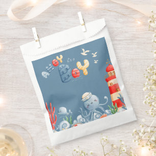 Ahoy It’s a Boy Blue Nautical Baby Shower Favour Bags