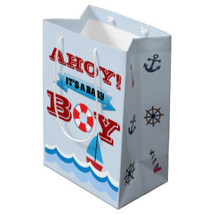 Ahoy It's A Baby Boy Gift Bag