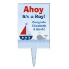 Ahoy It's a Boy Baby Shower Cake Topper