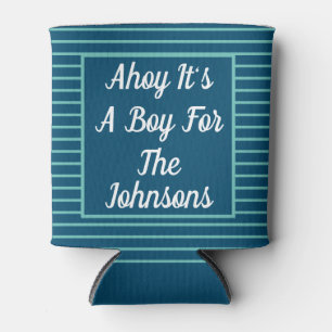 Ahoy It's A Boy Baby Shower Can Cooler