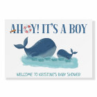 Ahoy It's a Boy! Happy Whale Welcome