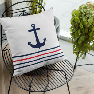 Ahoy It's A Boy! Nautical Baby Shower Cushion