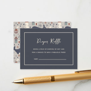 Ahoy It's a Boy Nautical Baby Shower  Enclosure Card