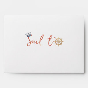 Ahoy It's a Boy Nautical Baby Shower Envelopes
