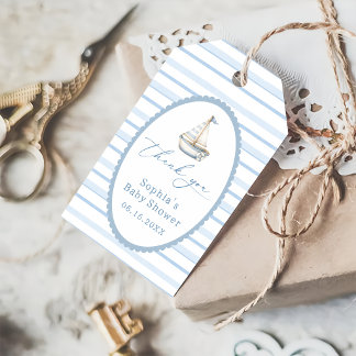 Ahoy It's a Boy Nautical Baby Shower Gift Tags