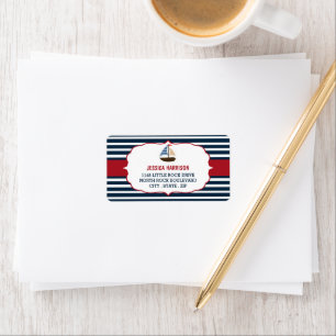 Ahoy It's A Boy! Nautical Boat Baby Shower Labels