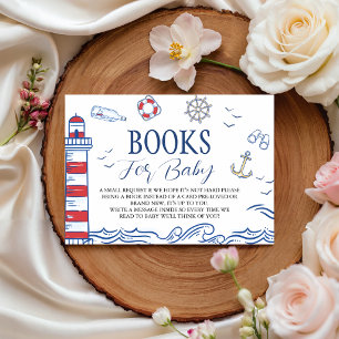 Ahoy It's a Boy Nautical Books for Baby Card
