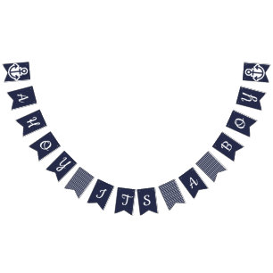 Ahoy Its A Boy Nautical Bunting