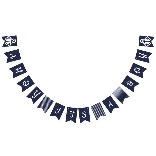 Ahoy Its A Boy Nautical Bunting Bunting (All)
