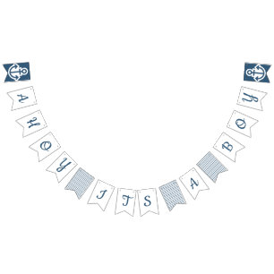 Ahoy Its A Boy Nautical Bunting Bunting