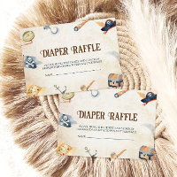 Ahoy It's A Boy Pirate Baby Shower Diaper Raffle