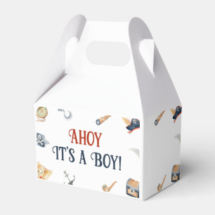 Ahoy It's A Boy Pirate Baby Shower Favour Box