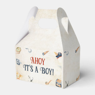 Ahoy It's A Boy Pirate Baby Shower Favour Box