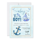 Ahoy its a Boy Sailboat Baby Shower
