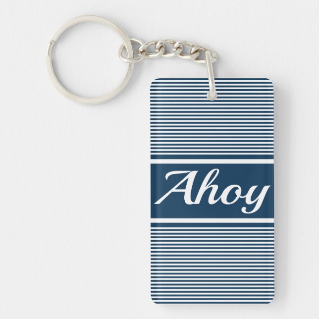 Ahoy Key Ring (Front)