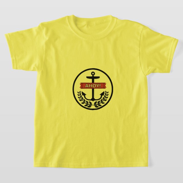Ahoy - Kids' Basic T-Shirt (Laydown)