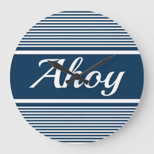 Ahoy Large Clock