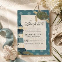 Ahoy Little Sailor First Birthday