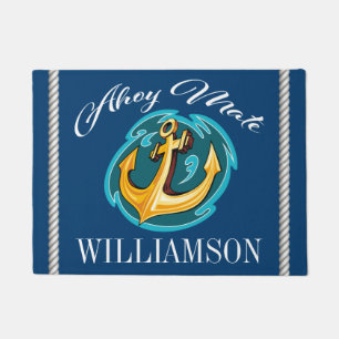 Ahoy Mate Anchor Doormat