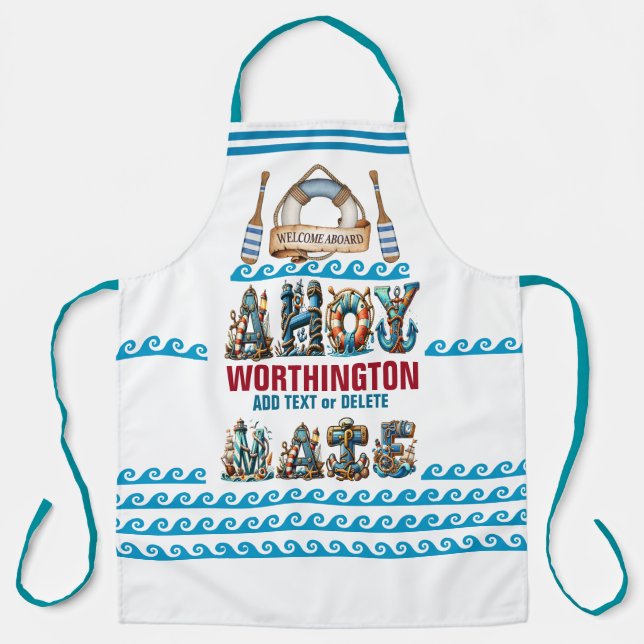 AHOY MATE!  APRON (Front)