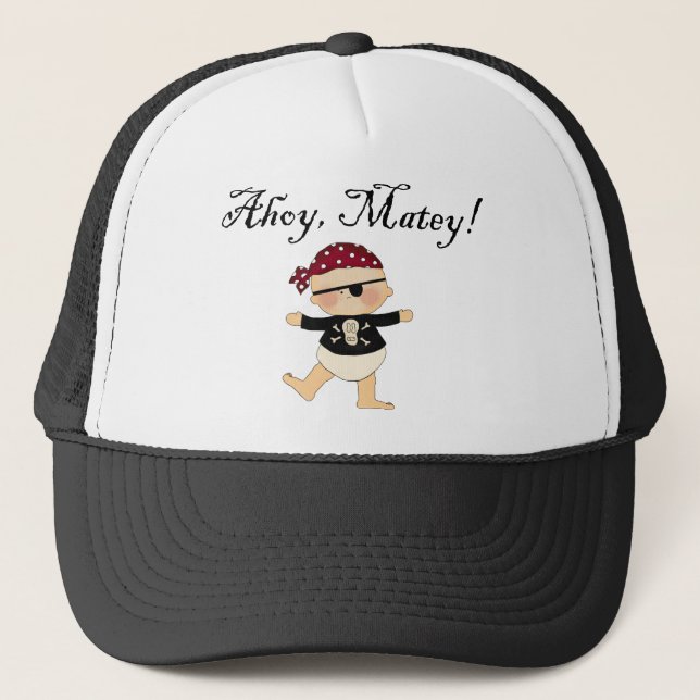 Ahoy Matey Baby Pirate Hat (Front)