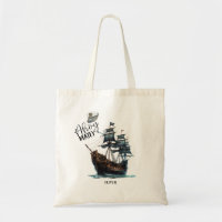 Ahoy Matey! Black Pirate Ship Birthday