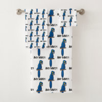 Ahoy Matey Pirate Parrot Cartoon, Funny Macaw Bird