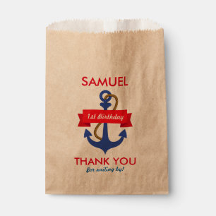 AHOY! Nautical Birthday Baby Shower Favour Bags