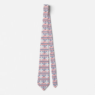 AHOY Nautical Knit Christmas Jumper Style Tie