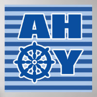 Ahoy Nursery Poster