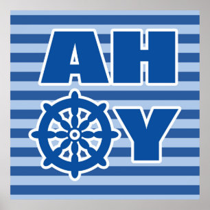 Ahoy Nursery Poster