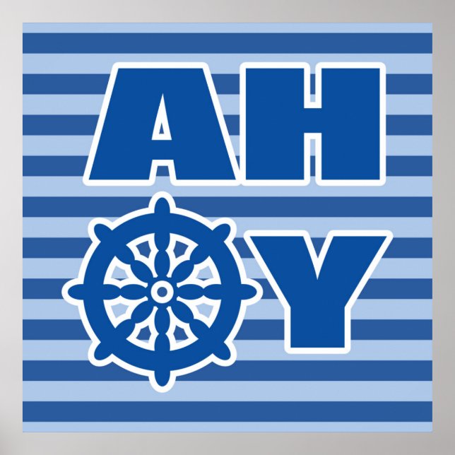 Ahoy Nursery Poster (Front)