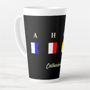 AHOY Personalised Latte Mug